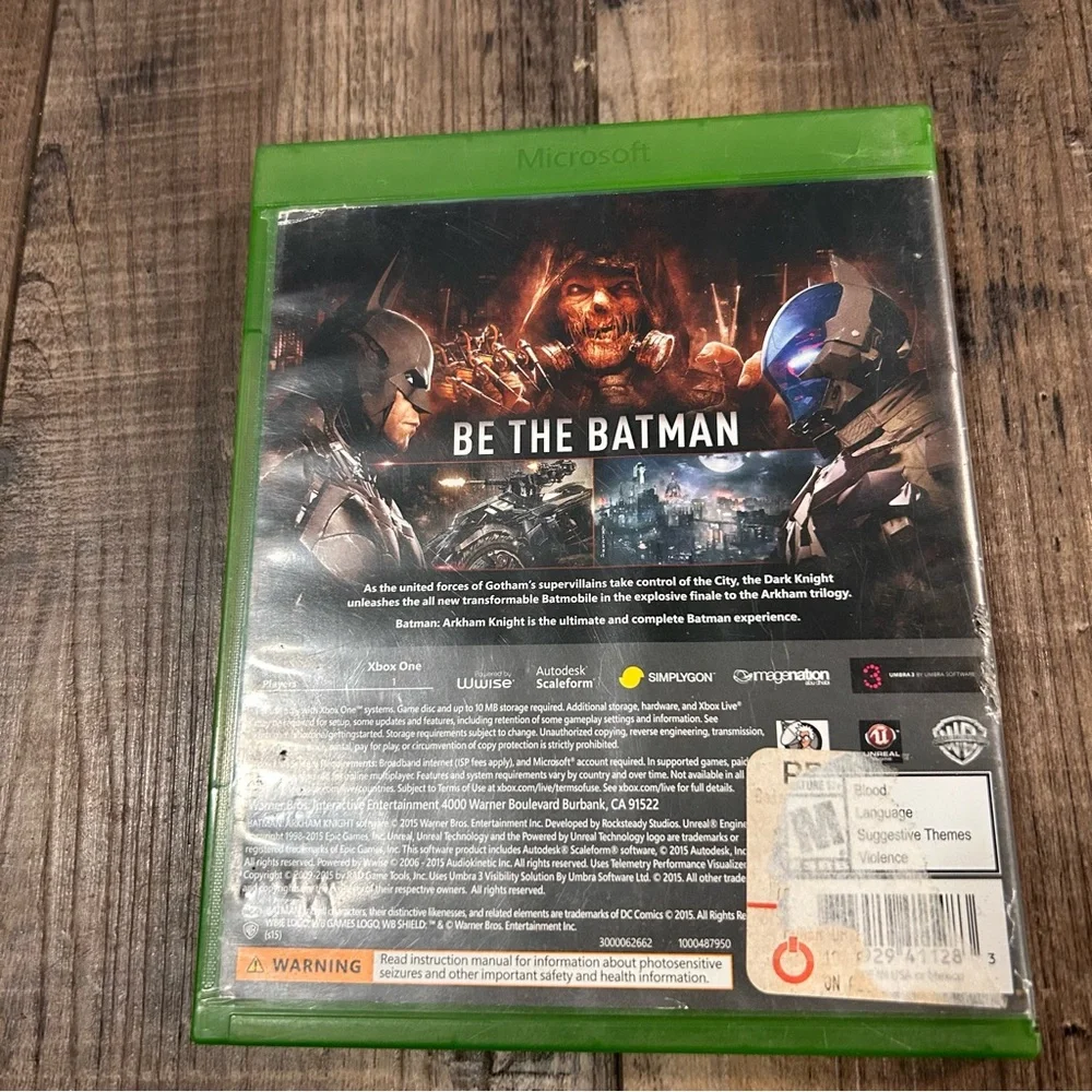 RockSteady Batman: Arkham Knight‎ for Xbox One - Green Case